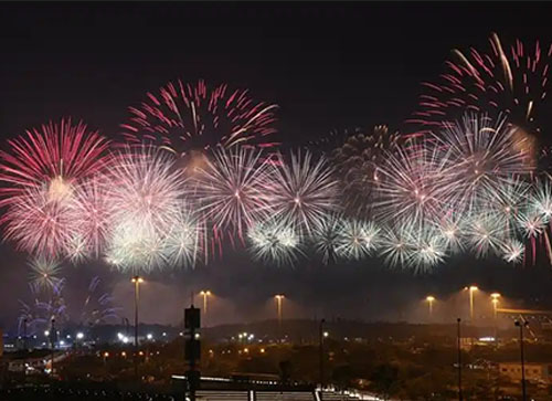 高阳县焰火晚会